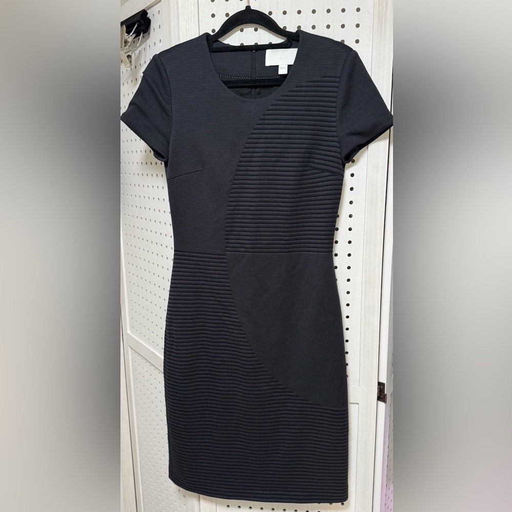 Boss by Hugo Boss Ribbed Classic Black Dress